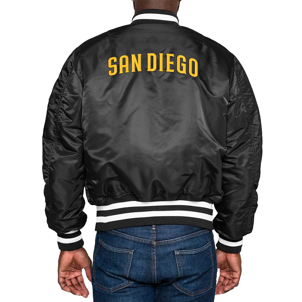 San Diego Padres Bomber MA-1 Jacket - Image 4