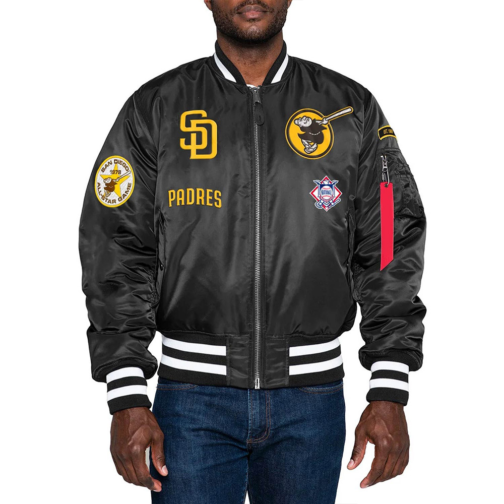 San Diego Padres Bomber MA-1 Jacket - Image 3