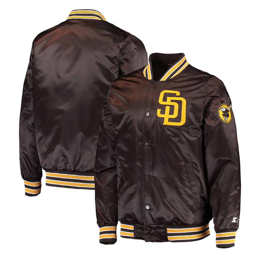 San Diego Padres The Diamond Brown Jacket - Image 3