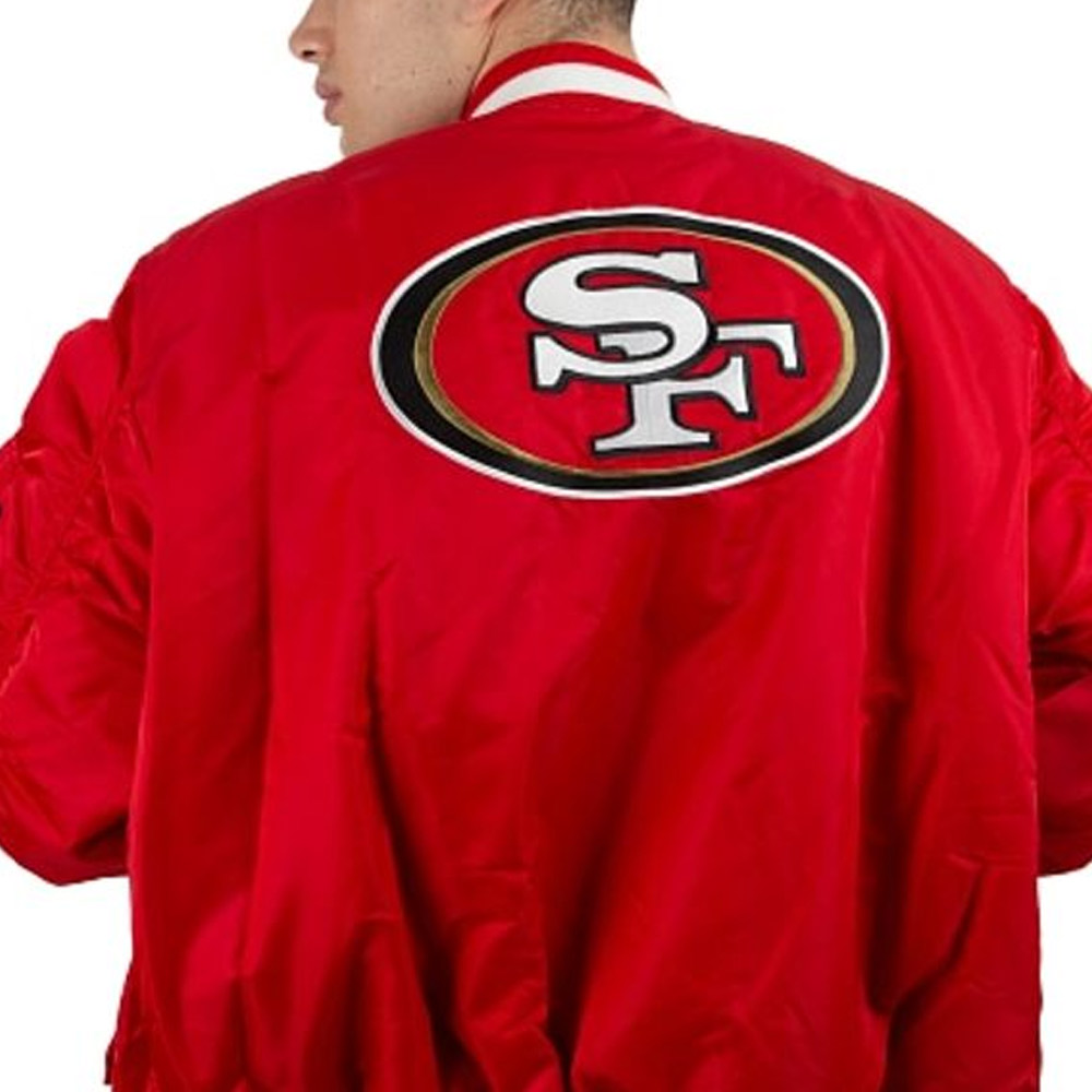 San Francisco 49ers Bomber MA-1 Jacket - Image 6