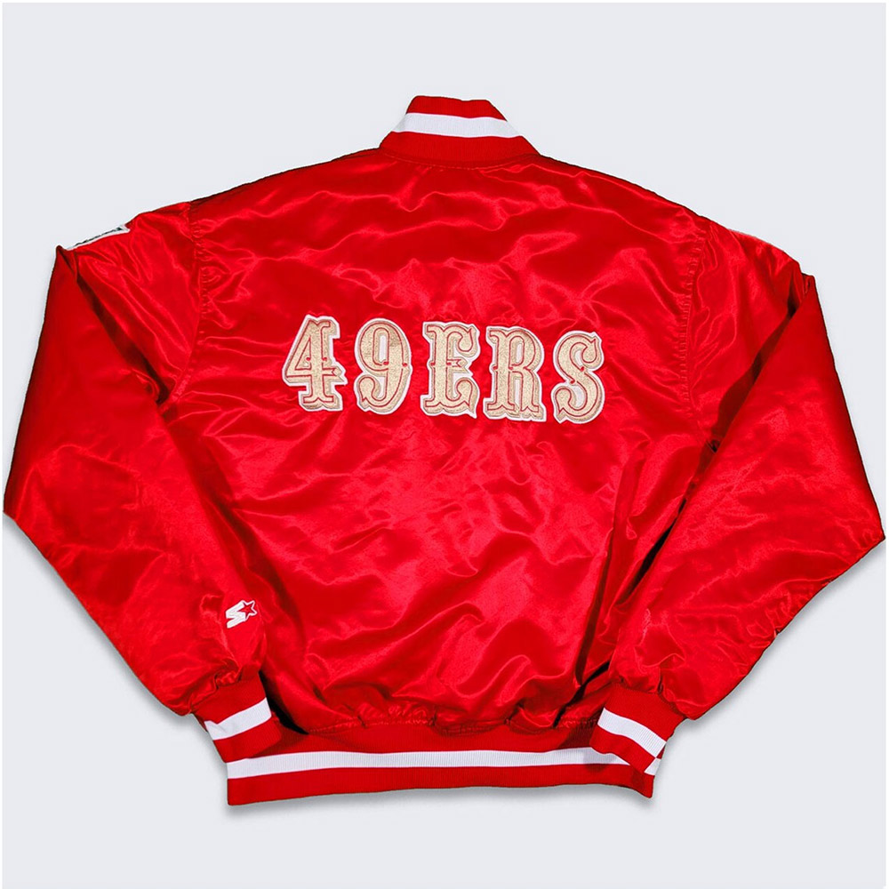 San Francisco 49ers 80s Satin Jacket - Image 4