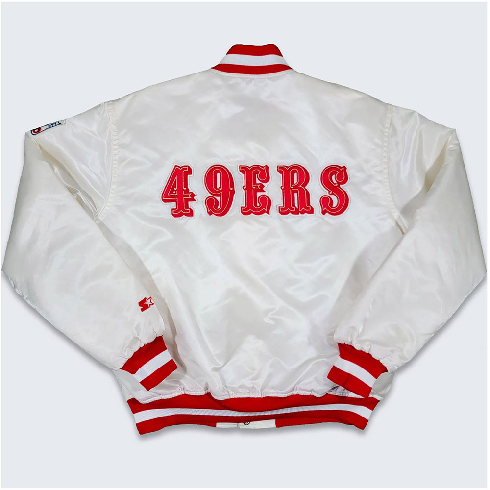 San Francisco 49ers 80s Satin Jacket - Image 3