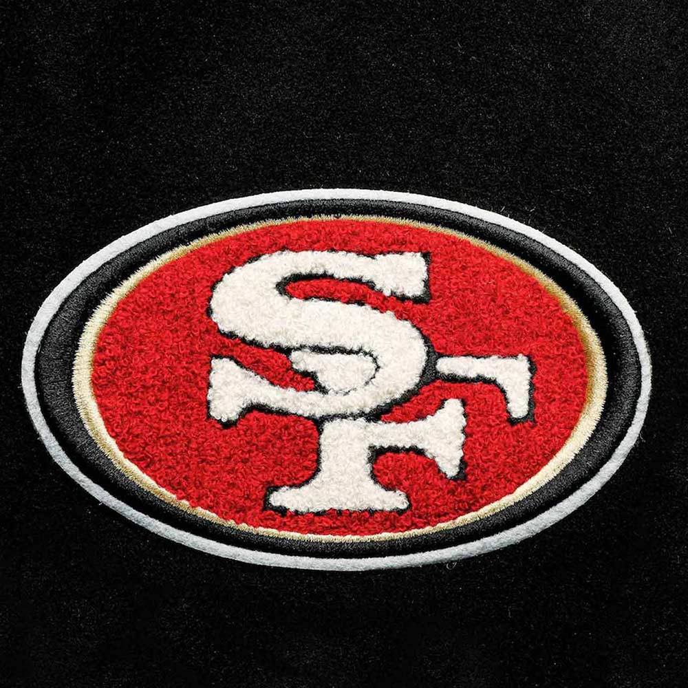 San Francisco 49ers Logo Letterman Jacket - Image 8