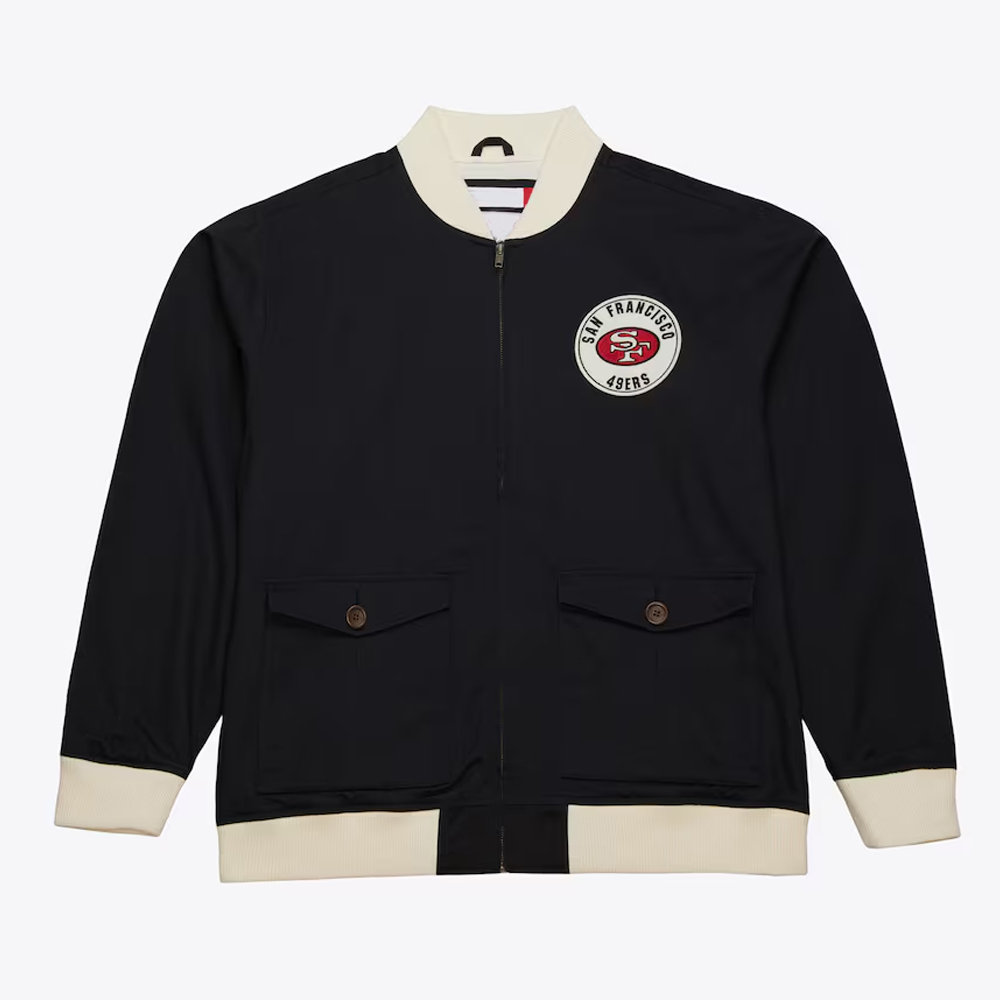 San Francisco 49ers Black Cotton Twill Jacket