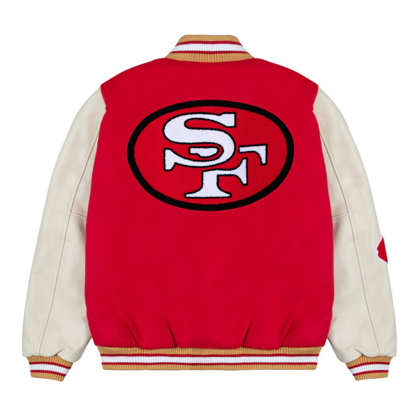 San Francisco 49ers Go Niners Letterman Jacket - Image 2