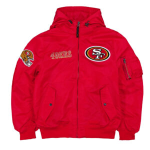 San Francisco 49ers Historic L-2B Hooded Bomber Jacket