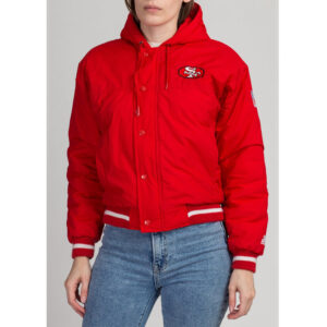 San Francisco 49ers Cropped Hooded Jacket
