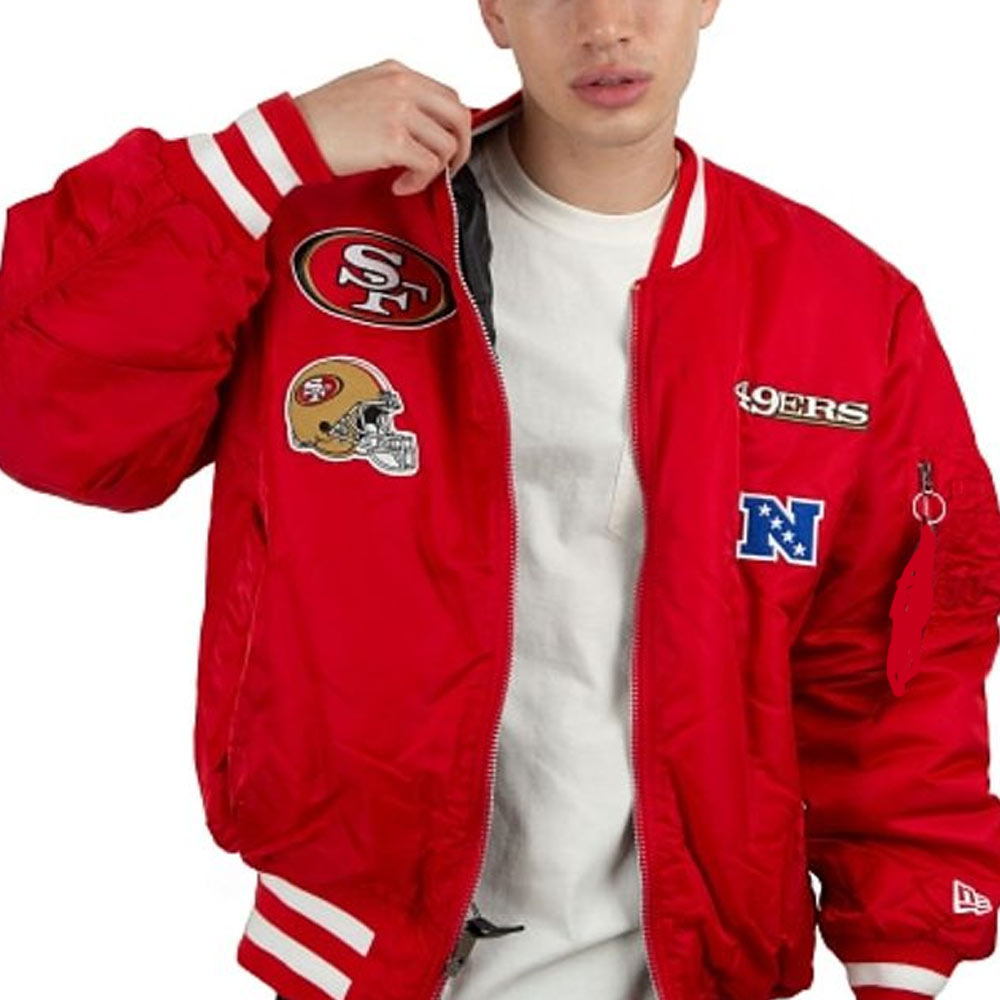 San Francisco 49ers Bomber MA-1 Jacket - Image 5