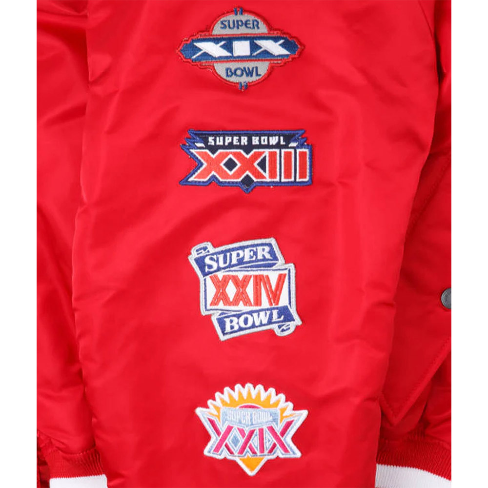 San Francisco 49ers Bomber MA-1 Jacket - Image 4