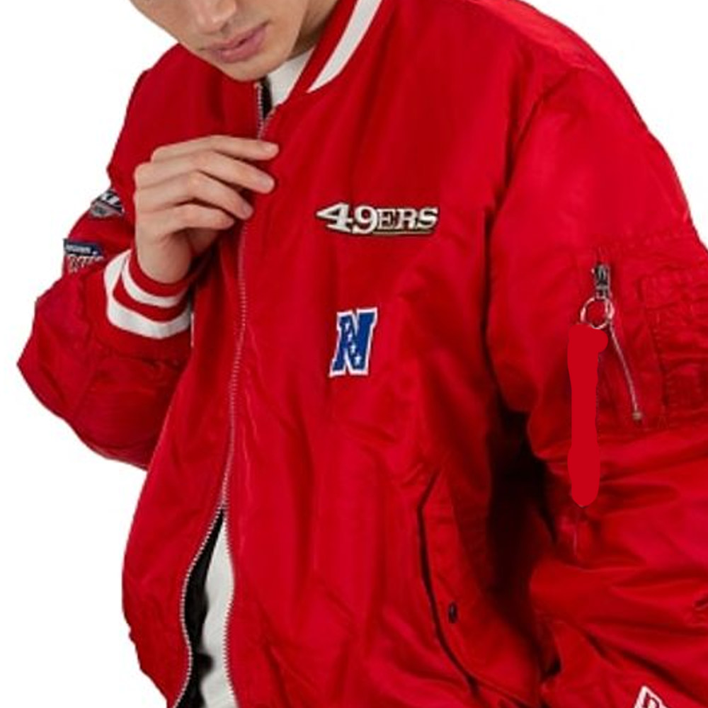 San Francisco 49ers Bomber MA-1 Jacket - Image 7