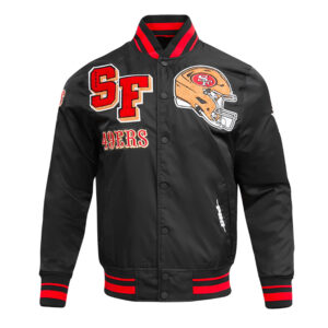 San Francisco 49ers Mashup Rib Satin Jacket