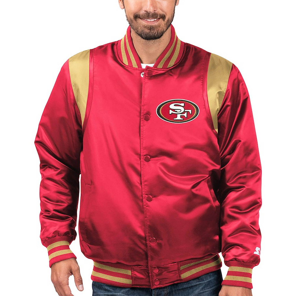 Scarlet/Gold San Francisco 49ers Prime Time Jacket - Image 4