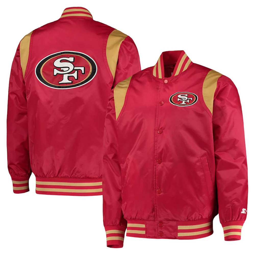 Scarlet/Gold San Francisco 49ers Prime Time Jacket - Image 3