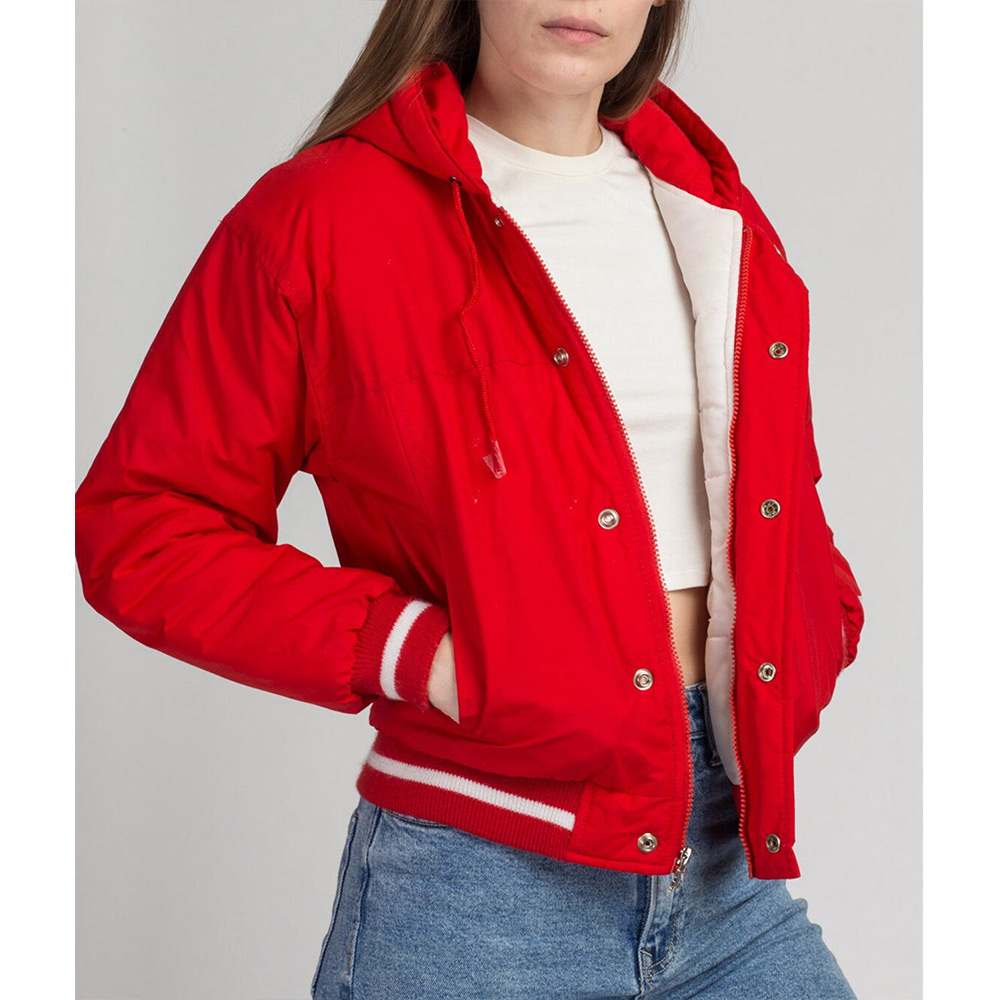 San Francisco 49ers Cropped Hooded Jacket - Image 5