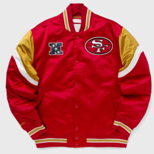 San Francisco 49ers Heavyweight Red Satin Jacket