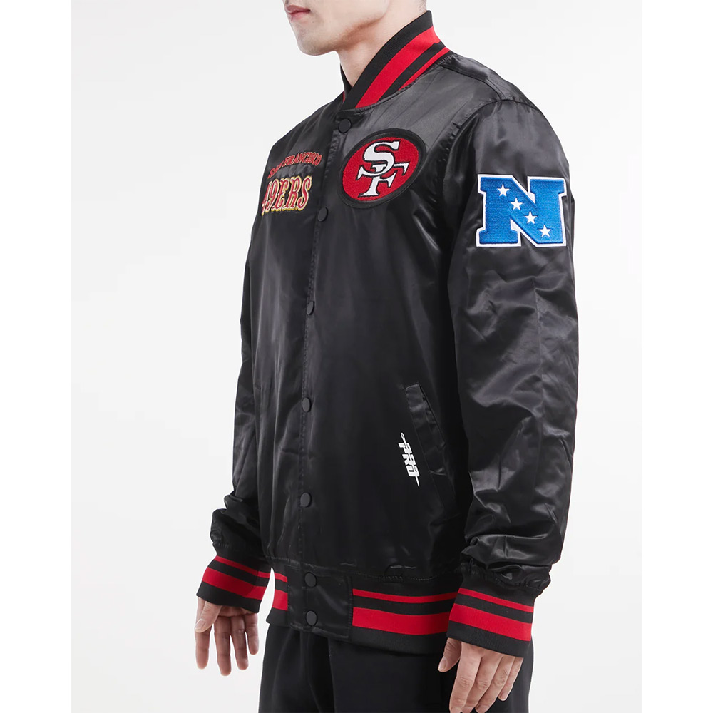 San Francisco 49ers Retro Classic Rib Jacket - Image 11
