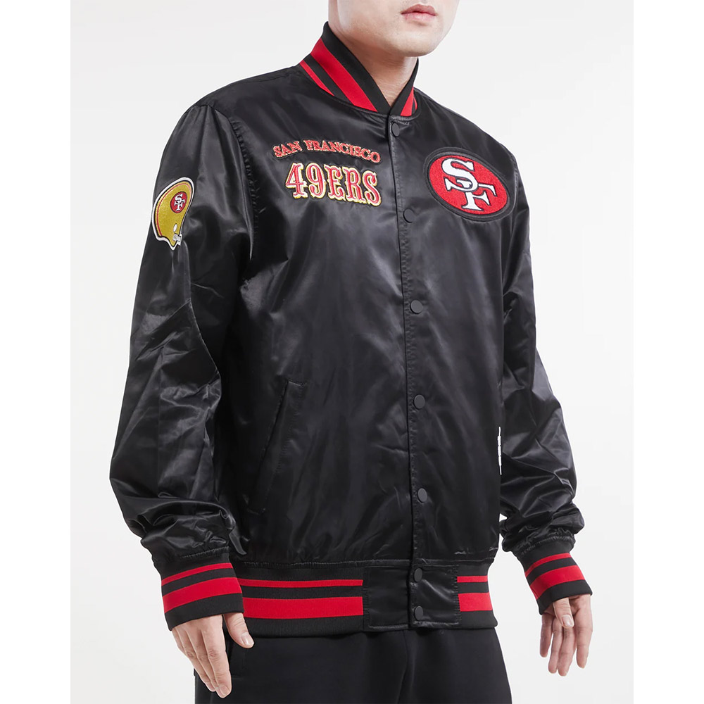 San Francisco 49ers Retro Classic Rib Jacket - Image 8
