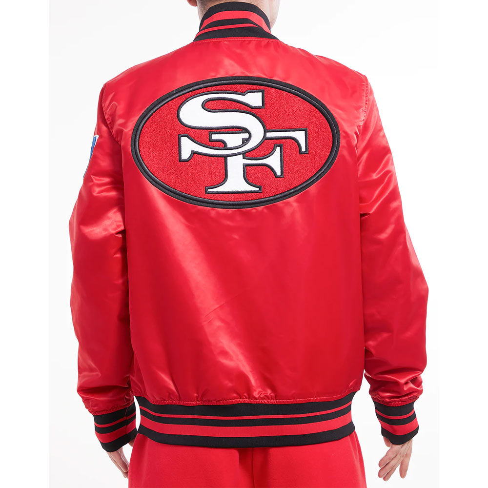 San Francisco 49ers Retro Classic Rib Jacket - Image 4