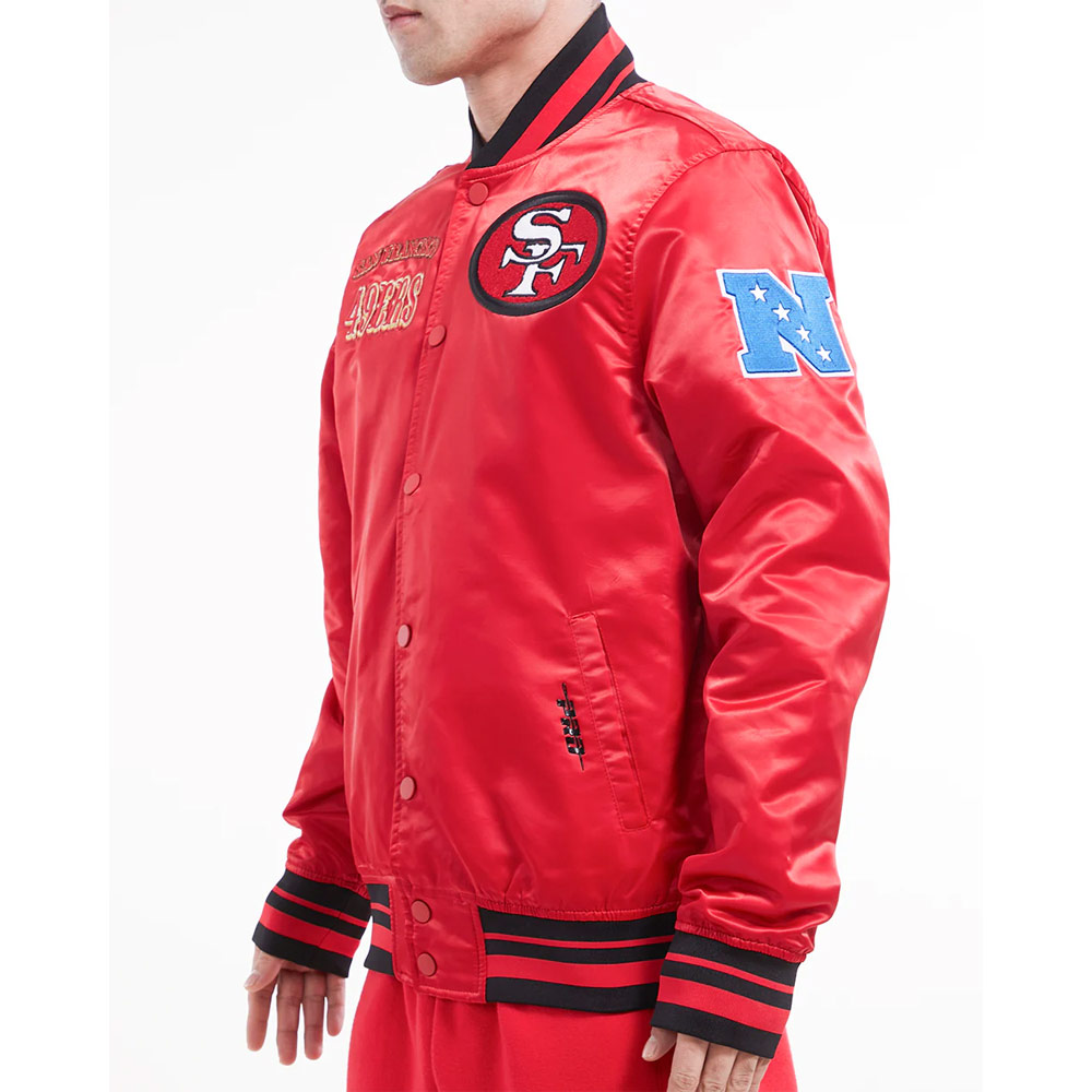 San Francisco 49ers Retro Classic Rib Jacket - Image 10