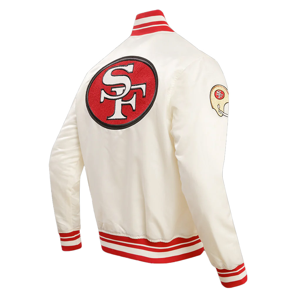 San Francisco 49ers Retro Classic Rib Jacket - Image 9