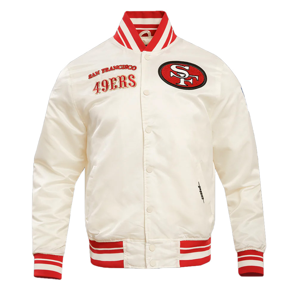San Francisco 49ers Retro Classic Rib Jacket - Image 3