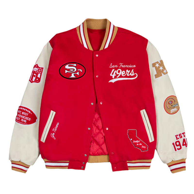 San Francisco 49ers Go Niners Letterman Jacket