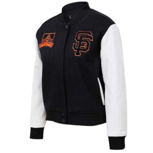 San Francisco Giants Varsity Black and White Jacket