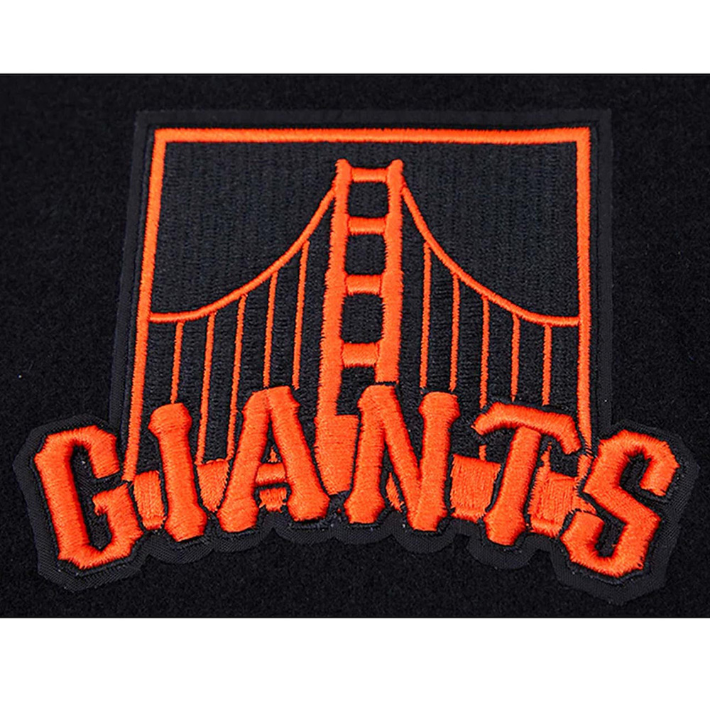 San Francisco Giants Black and White Varsity Jacket - Image 10