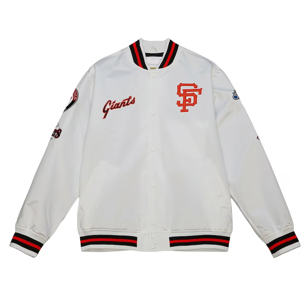 San Francisco Giants City Collection White Varsity Satin Jacket