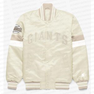 San Francisco Giants Home Game Pearl Varsity Satin Jacket