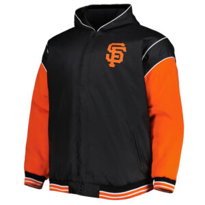 San Francisco Giants Black and Orange Hoodie Jacket