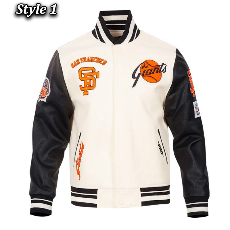 Retro Classic Rib San Francisco Giants Varsity Jacket