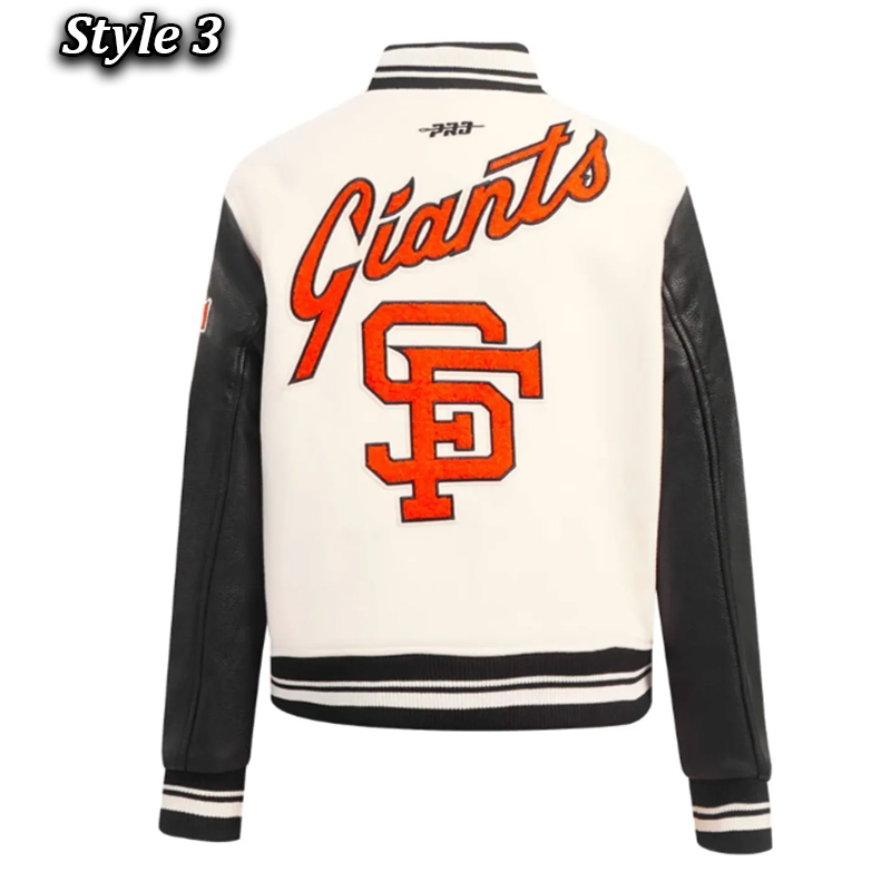 Retro Classic Rib San Francisco Giants Varsity Jacket - Image 6