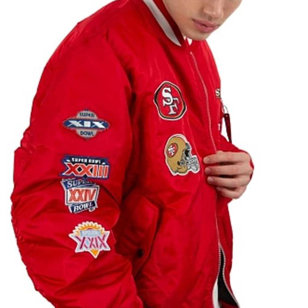 San Francisco 49ers Bomber MA-1 Jacket - Image 8