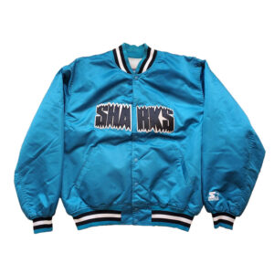 90's San Jose Sharks Blue Satin Jacket