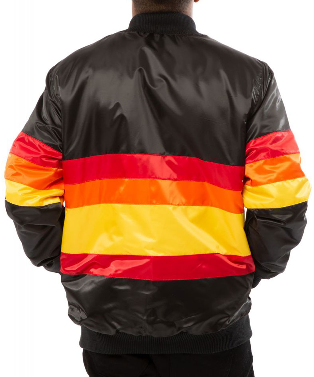 Astros Houston Bomber Starter Satin Jacket - Image 8