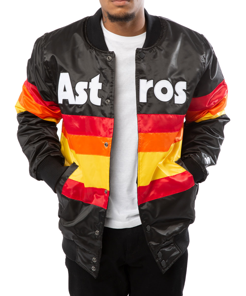 Astros Houston Bomber Starter Satin Jacket - Image 4