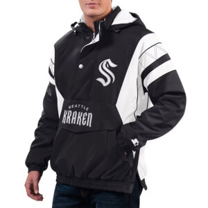 Home Team Seattle Kraken Half-Zip Hoodie Jacket