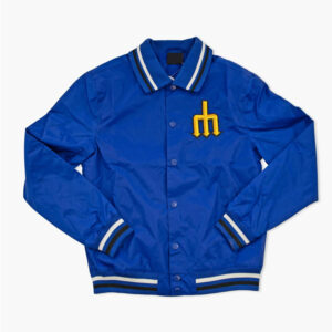 Seattle Mariners City Connect Royal Nylon Bullpen Jacket