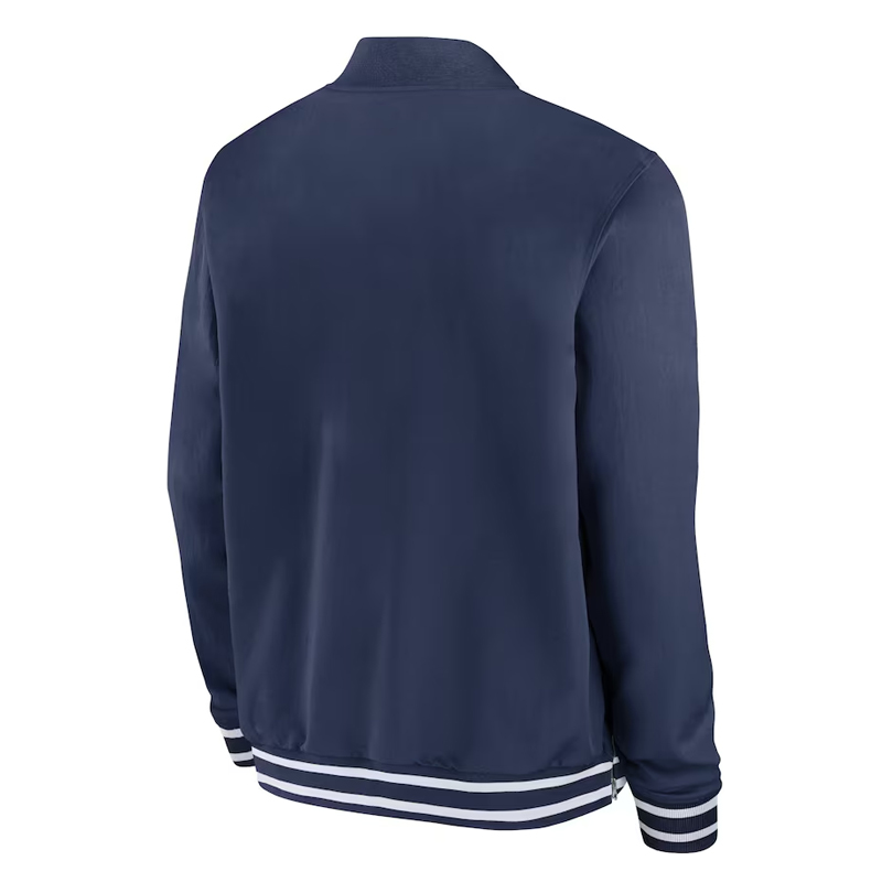 Seattle Mariners Collection Dugout Navy Bomber Jacket - Image 2