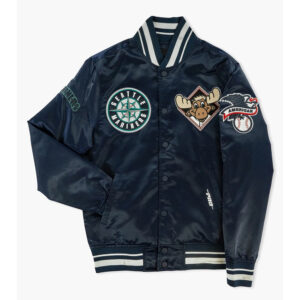 Seattle Mariners Mariner Moose Satin Jacket