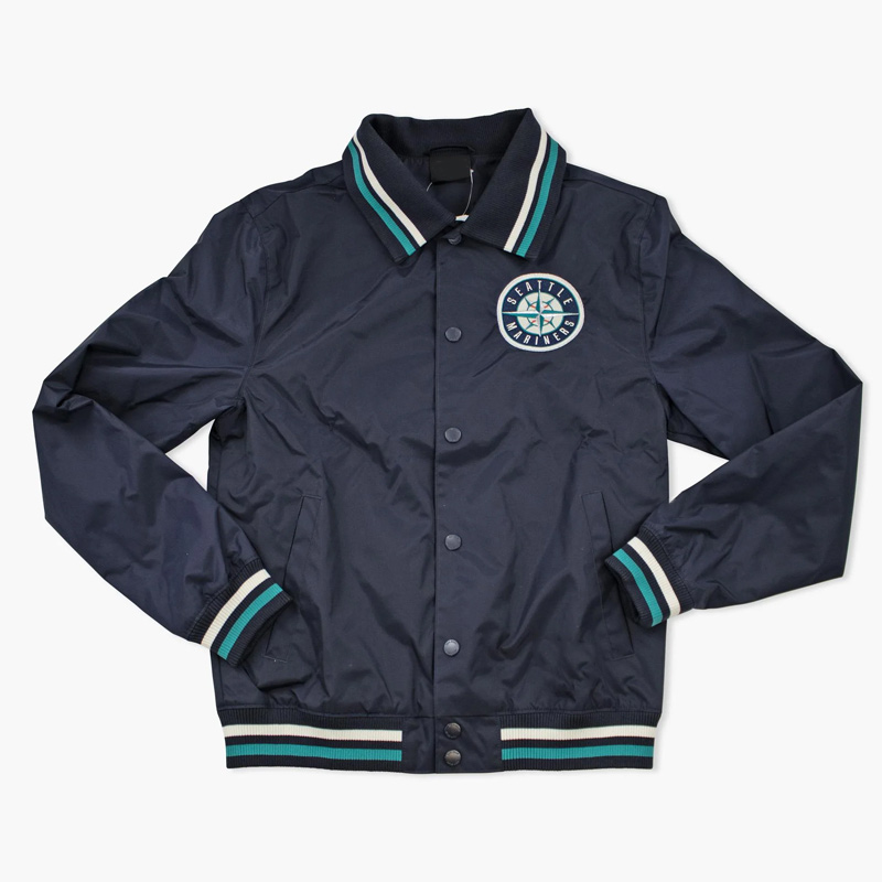 Seattle Mariners Navy Bullpen Nylon Jacket