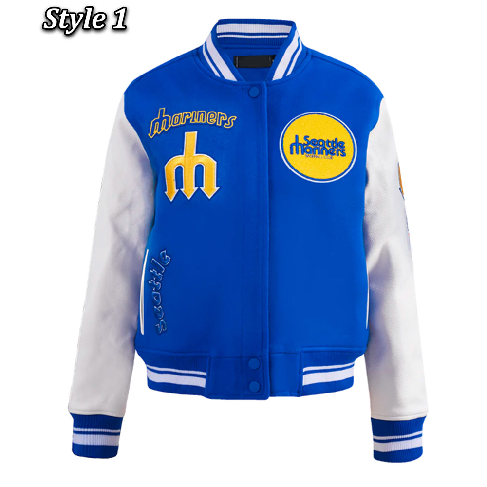Retro Classic Rib Seattle Mariners Varsity Jacket