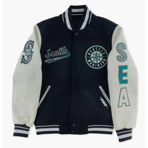 Seattle Mariners Script Tail Varsity Jacket