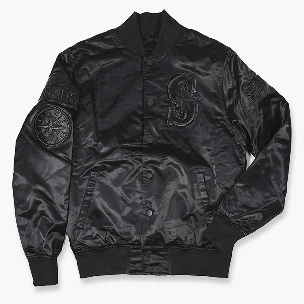 Seattle Mariners Sodo Nights Black Satin Jacket