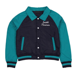 Seattle Mariners Aqua and Navy Throwback Jacket