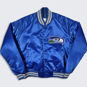 80's Seattle Seahawks Blue Bomber Jacket