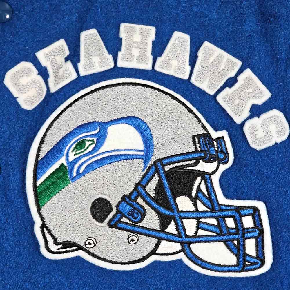 Seattle Seahawks 80's Varsity Jacket - Image 4