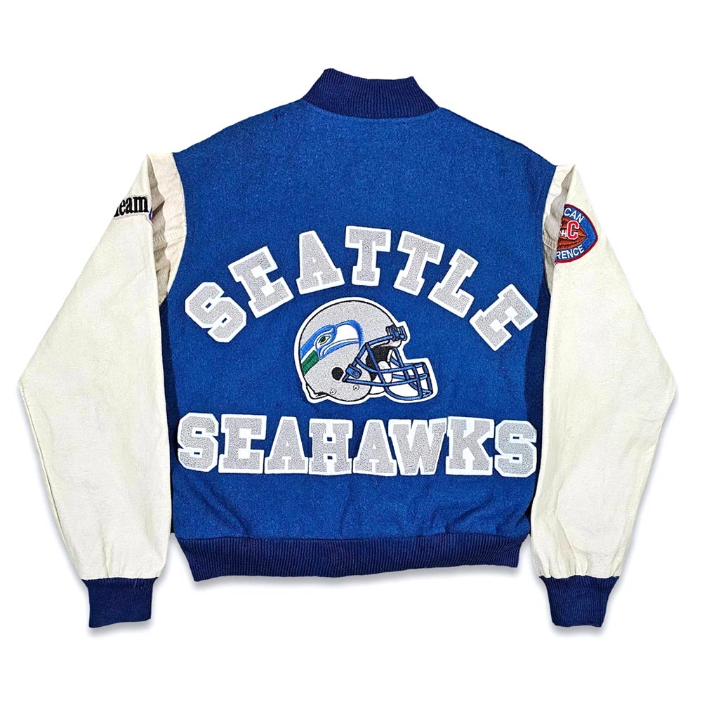 Seattle Seahawks 80's Varsity Jacket - Image 2