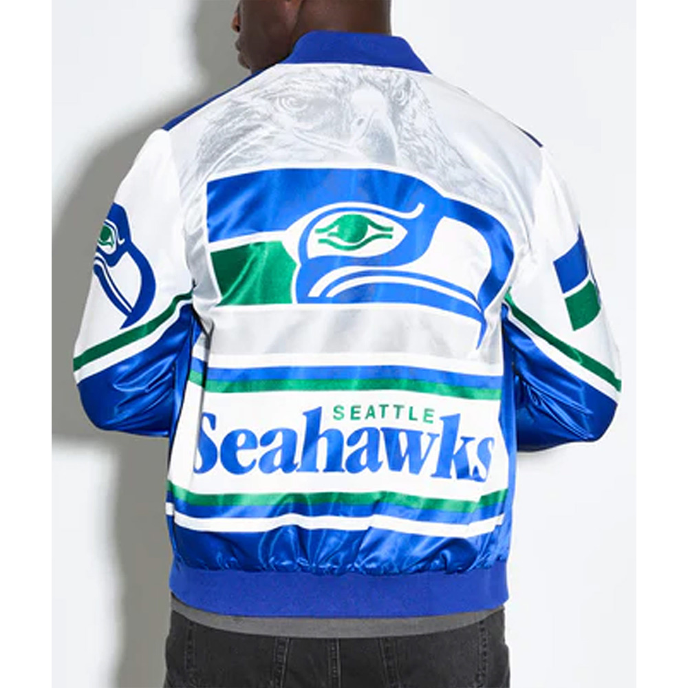 Seattle Seahawks Fanimation Satin Jacket - Image 4
